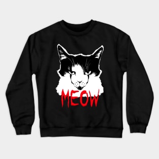 Evil smile cat say Crewneck Sweatshirt